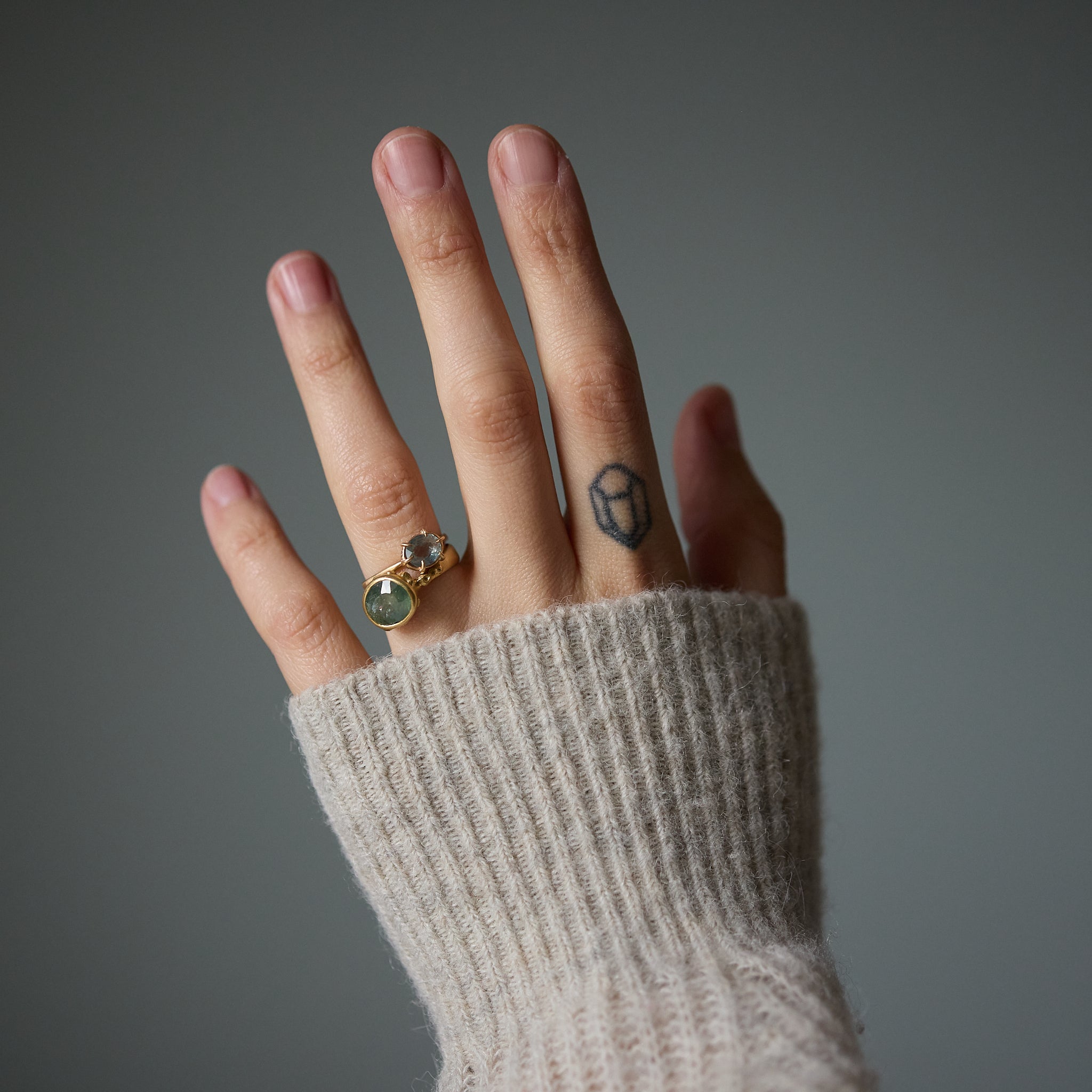 Saltwater Montana Sapphire Ruthie B. Ring