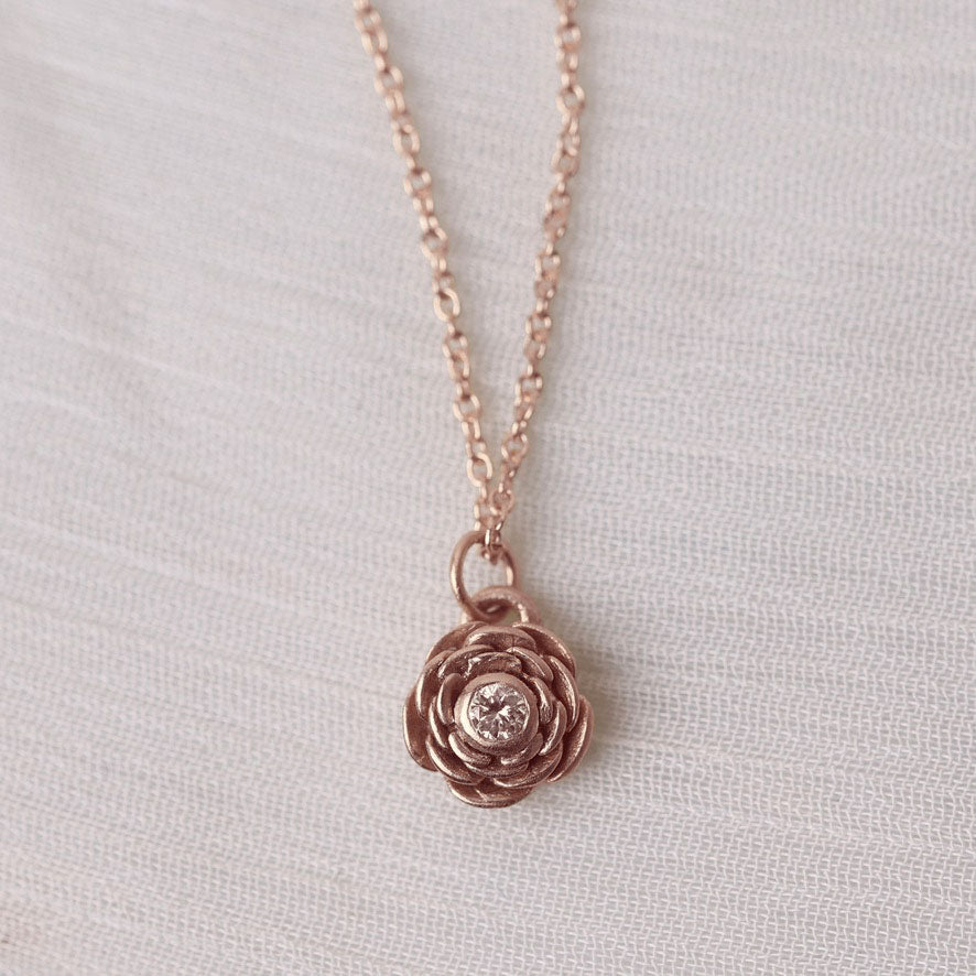 Rose Garden Necklace in Rose Gold