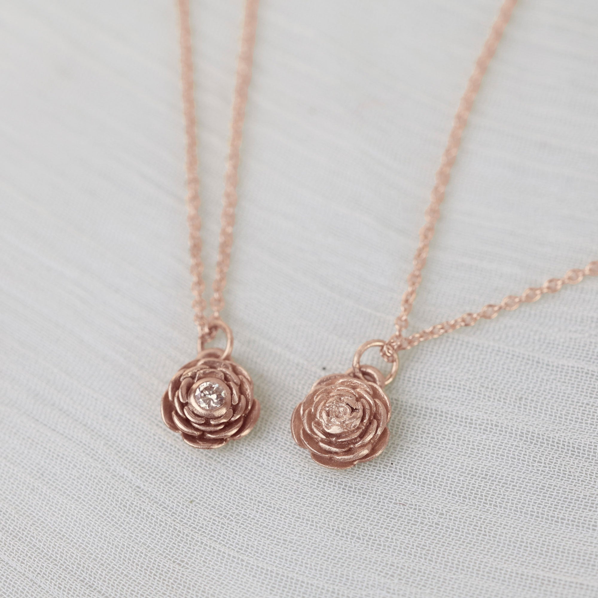 Rose Garden Necklace in Rose Gold