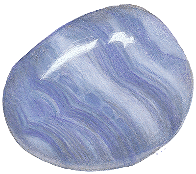 drawing of blue lace agate