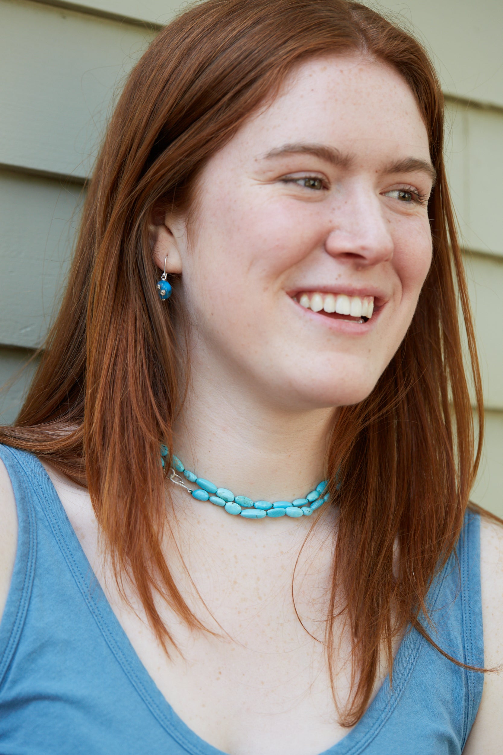 Tidal Pathway Turquoise Ruthie B. Necklace