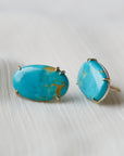 Cloudburst Kingman Turquoise Vanity Studs