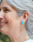 Cloudburst Kingman Turquoise Vanity Studs
