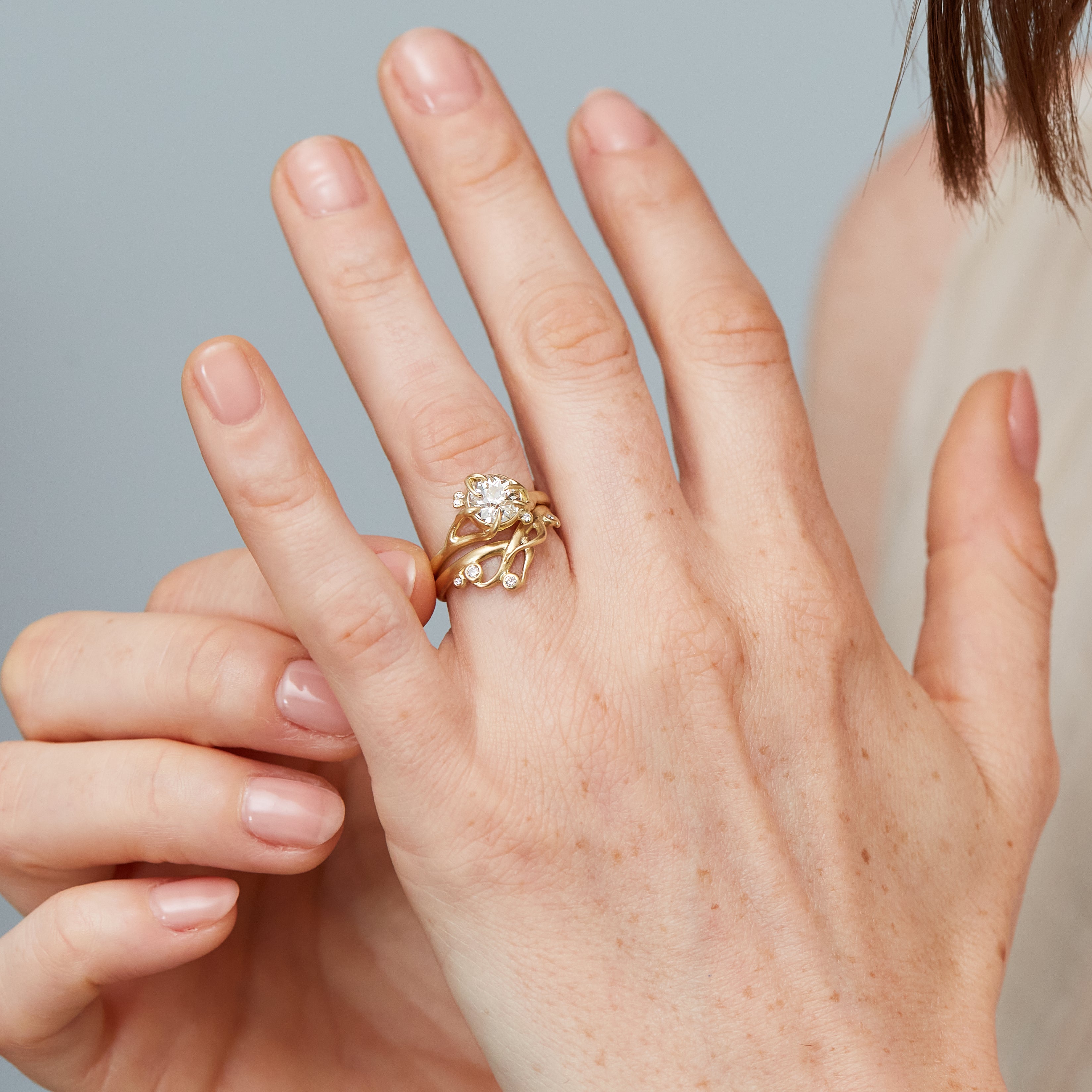 Columba Diamond Branch Waiting Ring