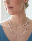 Double Herkimer Crystal Knotted Ruthie B. Necklace