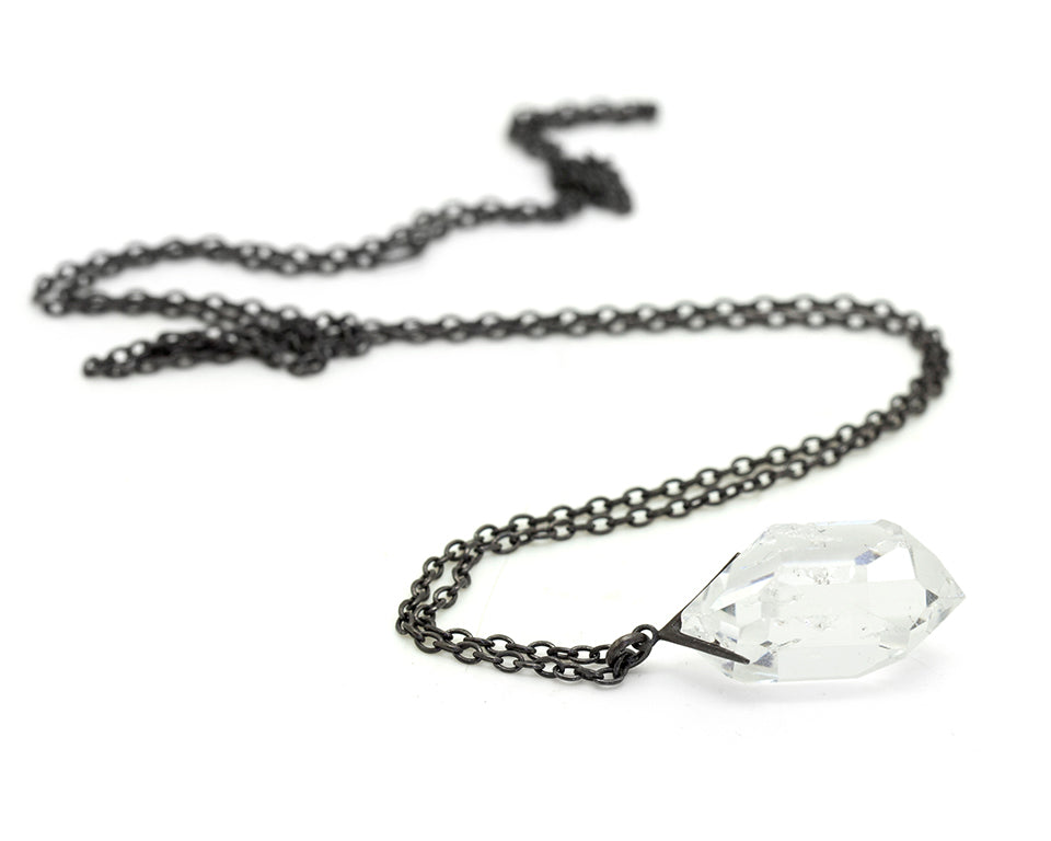 Sticks and Stones Herkimer Quartz Necklace-Hannah Blount Jewelry