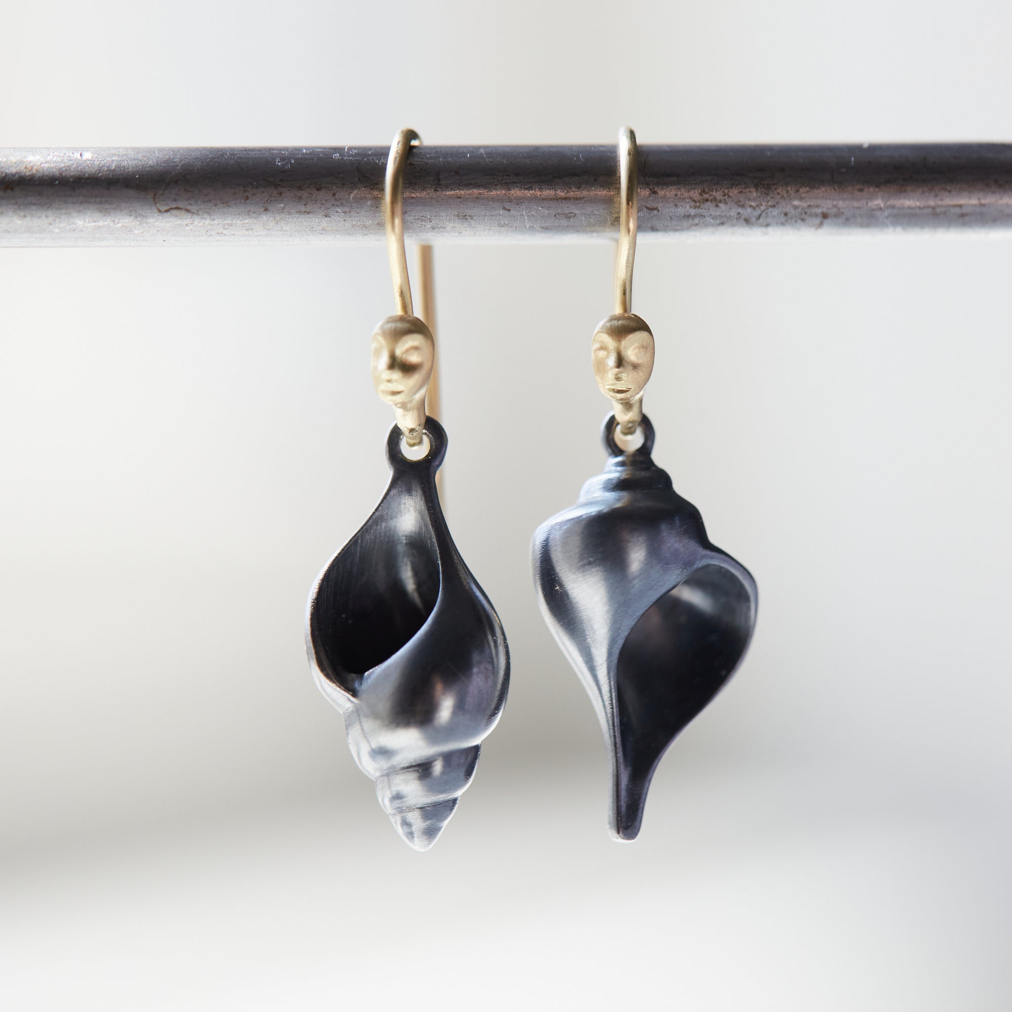 Shell cameo earrings - Hannah Blount