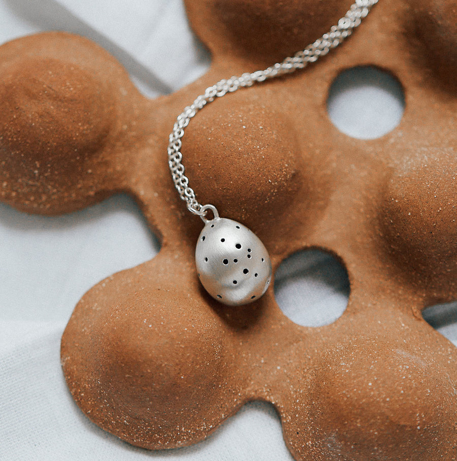 Speckled Egg Necklace
