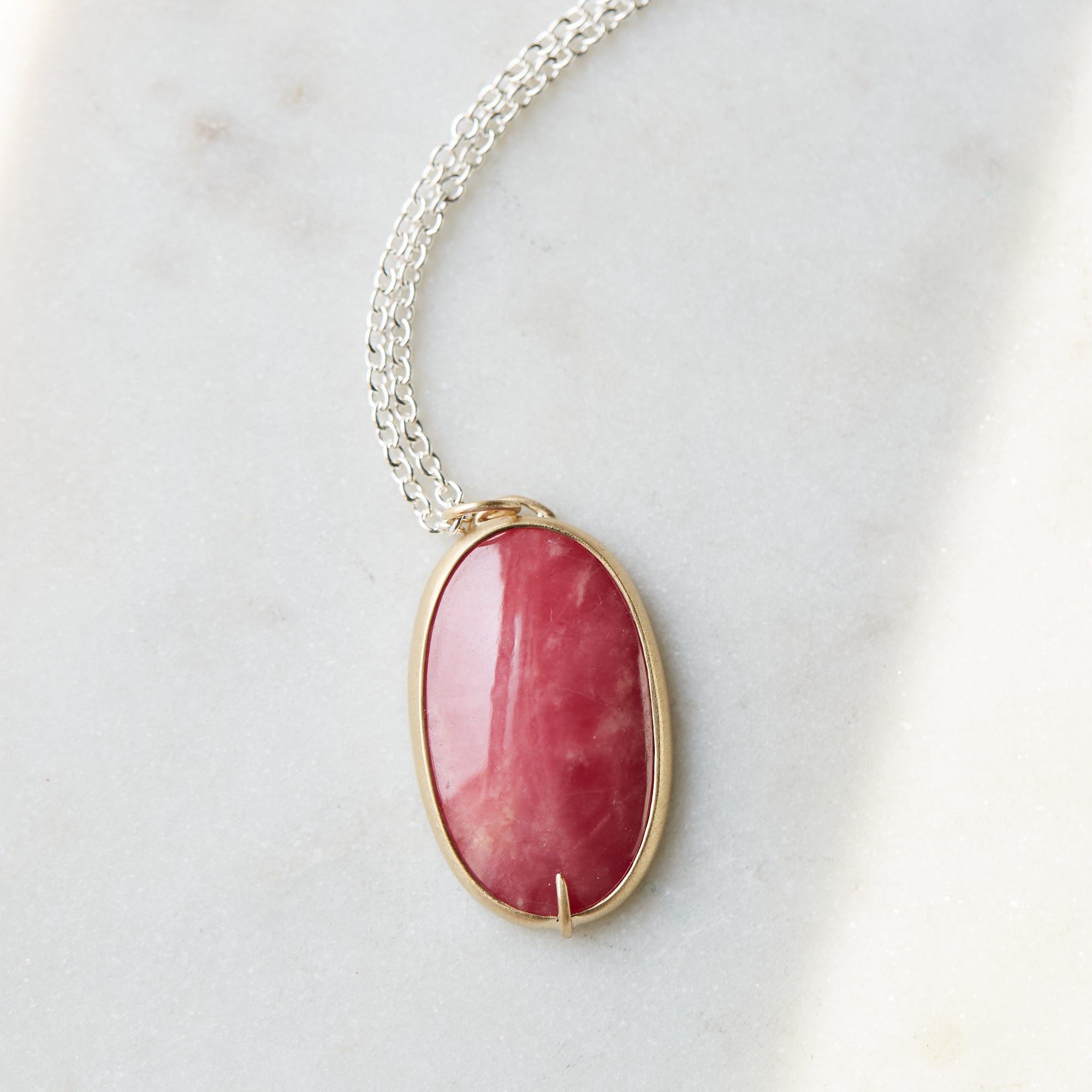 Aurora Rhodonite Vanity Necklace