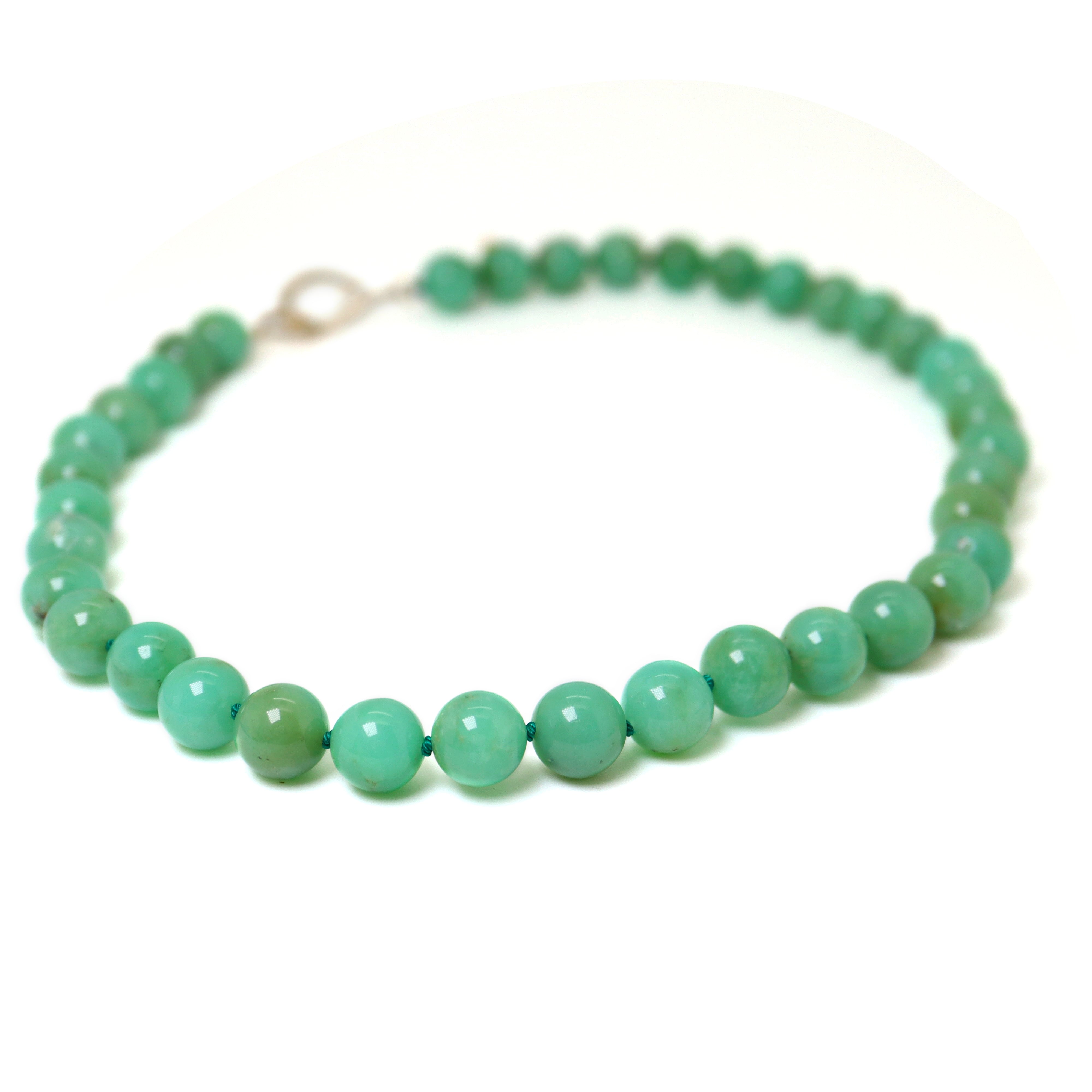 Chrysoprase Buoy Ruthie B. Necklace