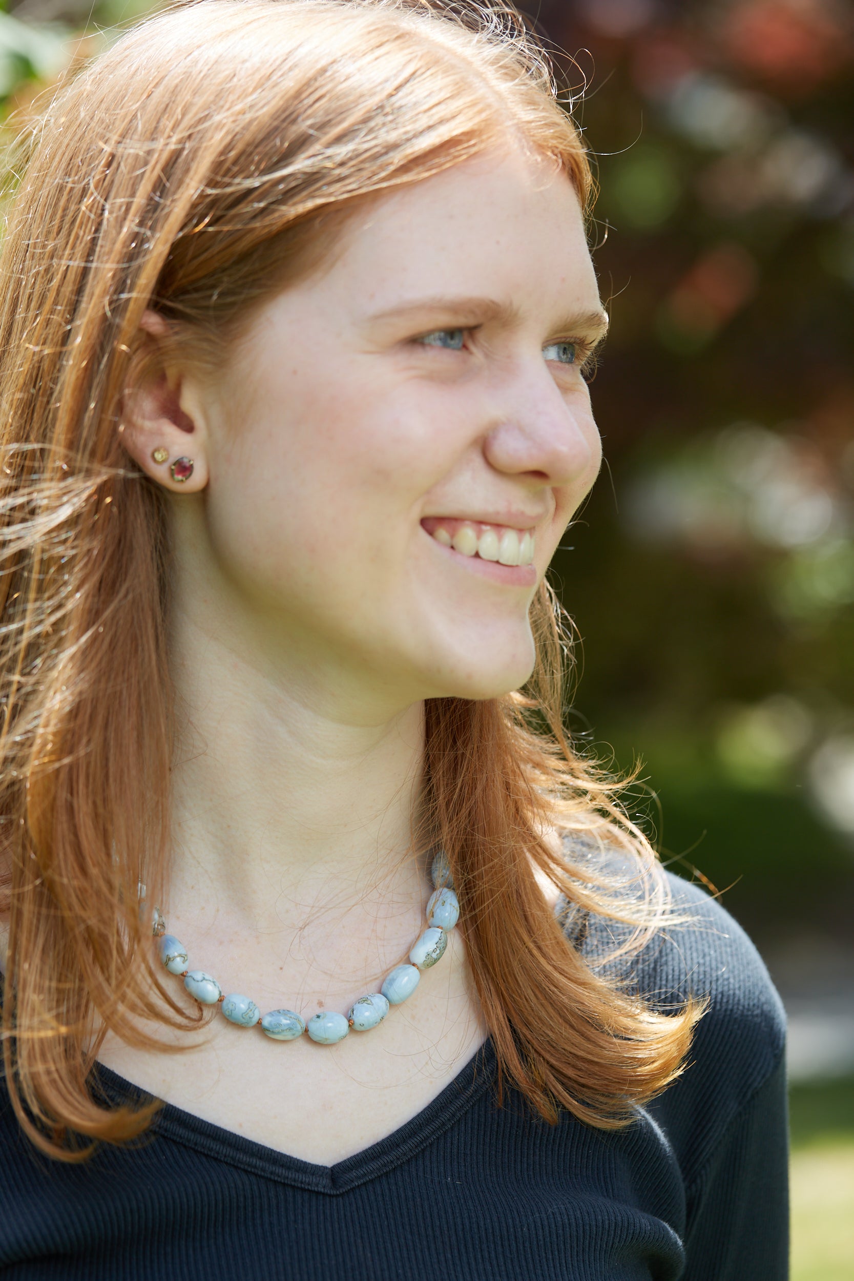 Night Shining Cloud Opal Ruthie B. Necklace