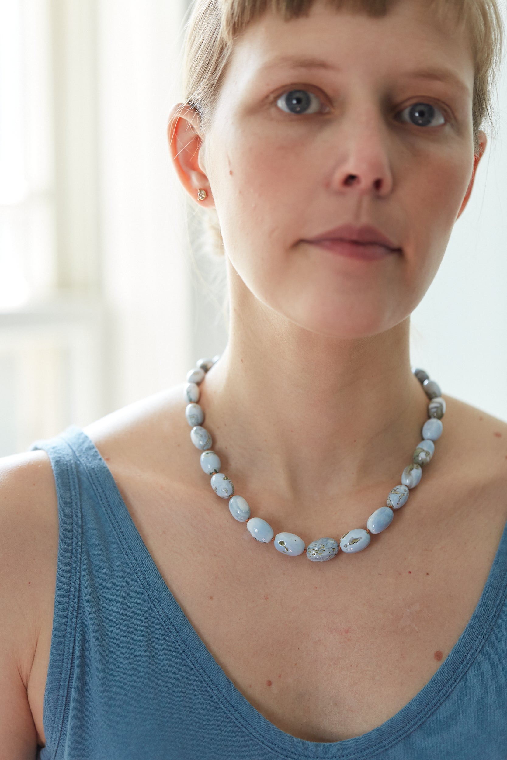 Night Shining Cloud Opal Ruthie B. Necklace