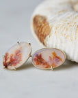hannah blount dendritic agate stud earrings