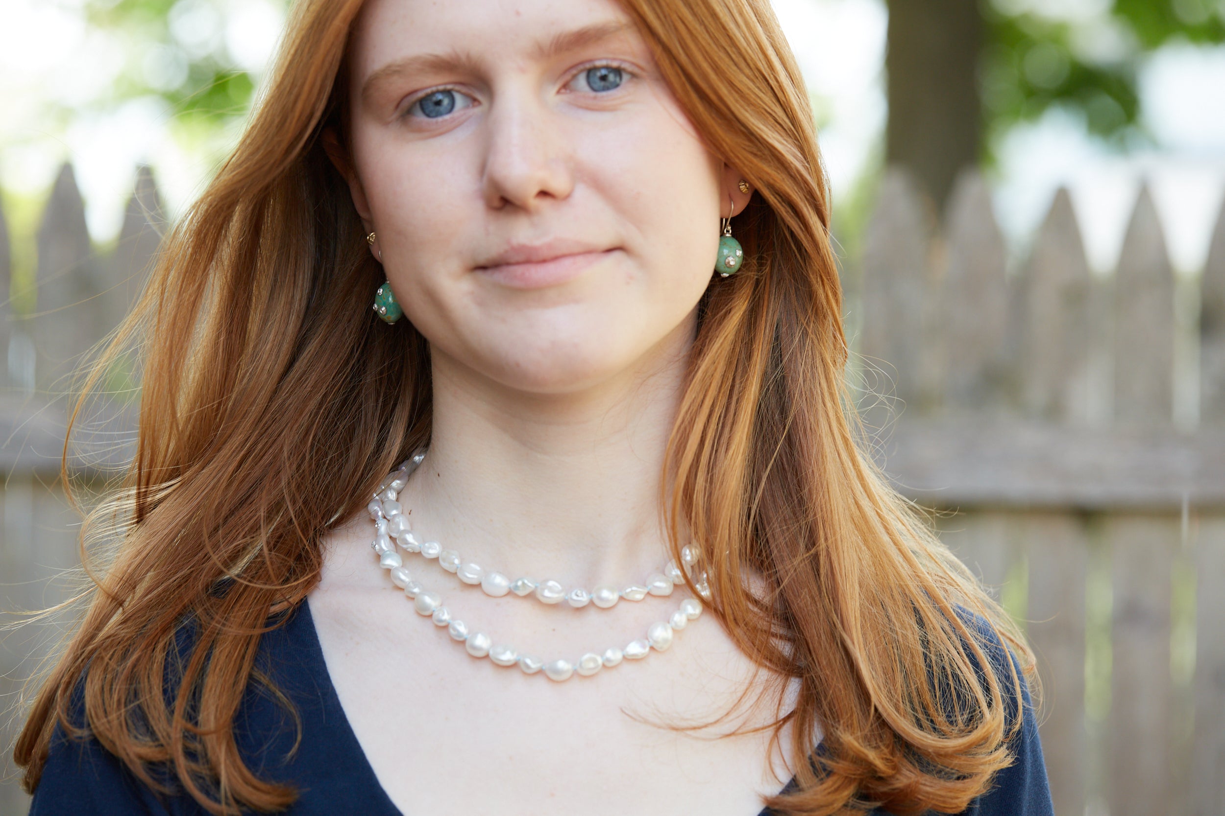 Evening Star Pearl Ruthie B. Necklace with Barnacles