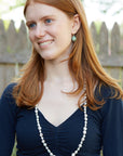 Evening Star Pearl Ruthie B. Necklace with Barnacles