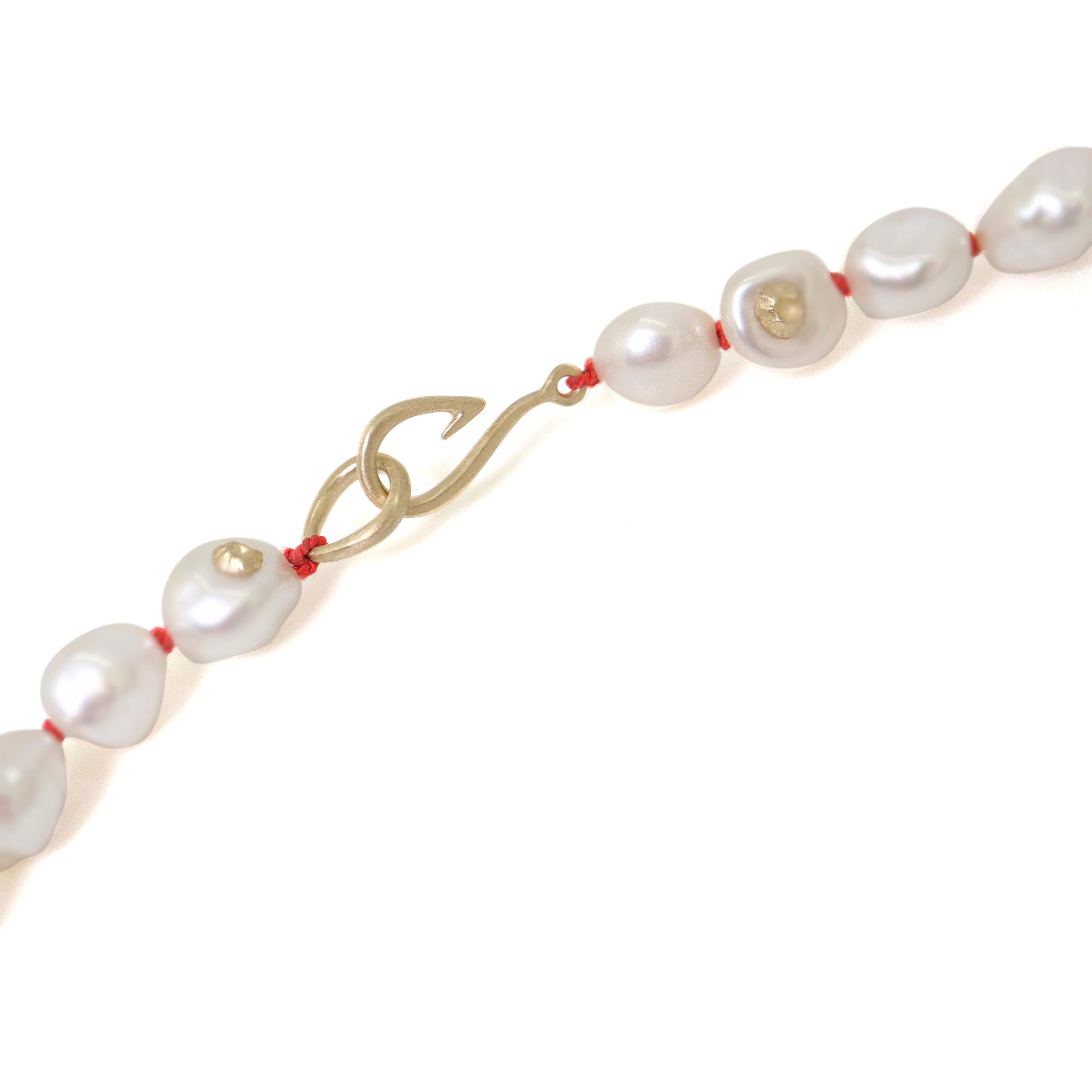 Sea Petal Pearl Ruthie B. Necklace with Barnacles
