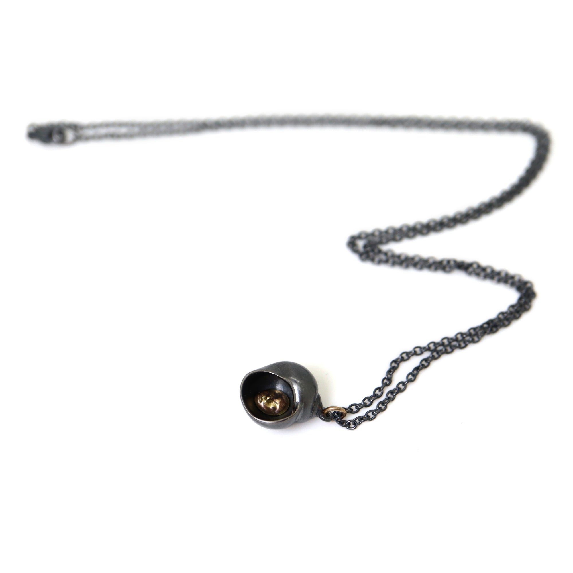 Hermit Crab Cameo Necklace