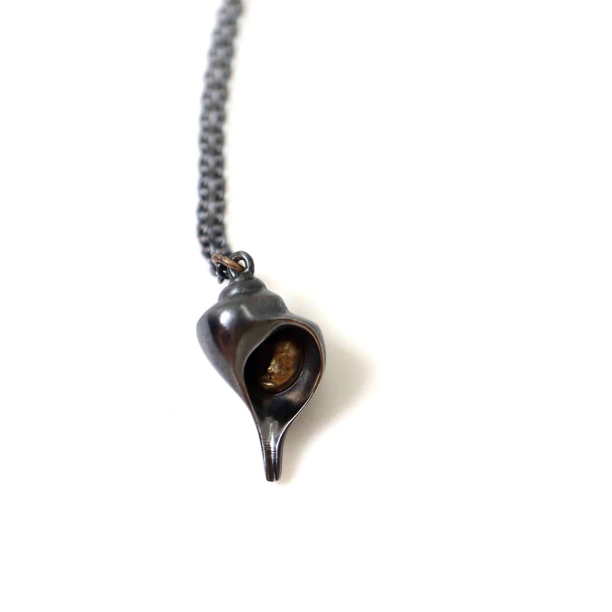Hermit Crab Cameo Necklace