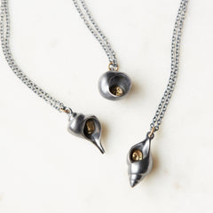 Hermit Crab Cameo Necklace