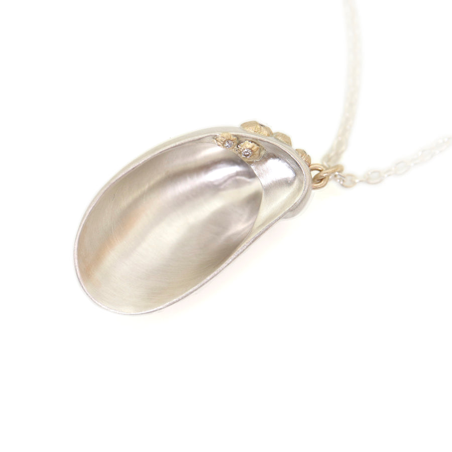 Slipper Shell necklace with barnacles - Hannah Blount