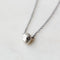 Little cameo silver necklace with diamond by Hannah Blount