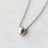 Little cameo silver necklace with diamond by Hannah Blount