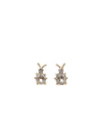 Diamond beetle lovebug vanity studs by hannah blount jewelry