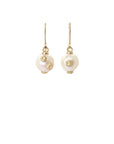 Ebb Tide Pearl Ruthie B. Earrings with Barnacles