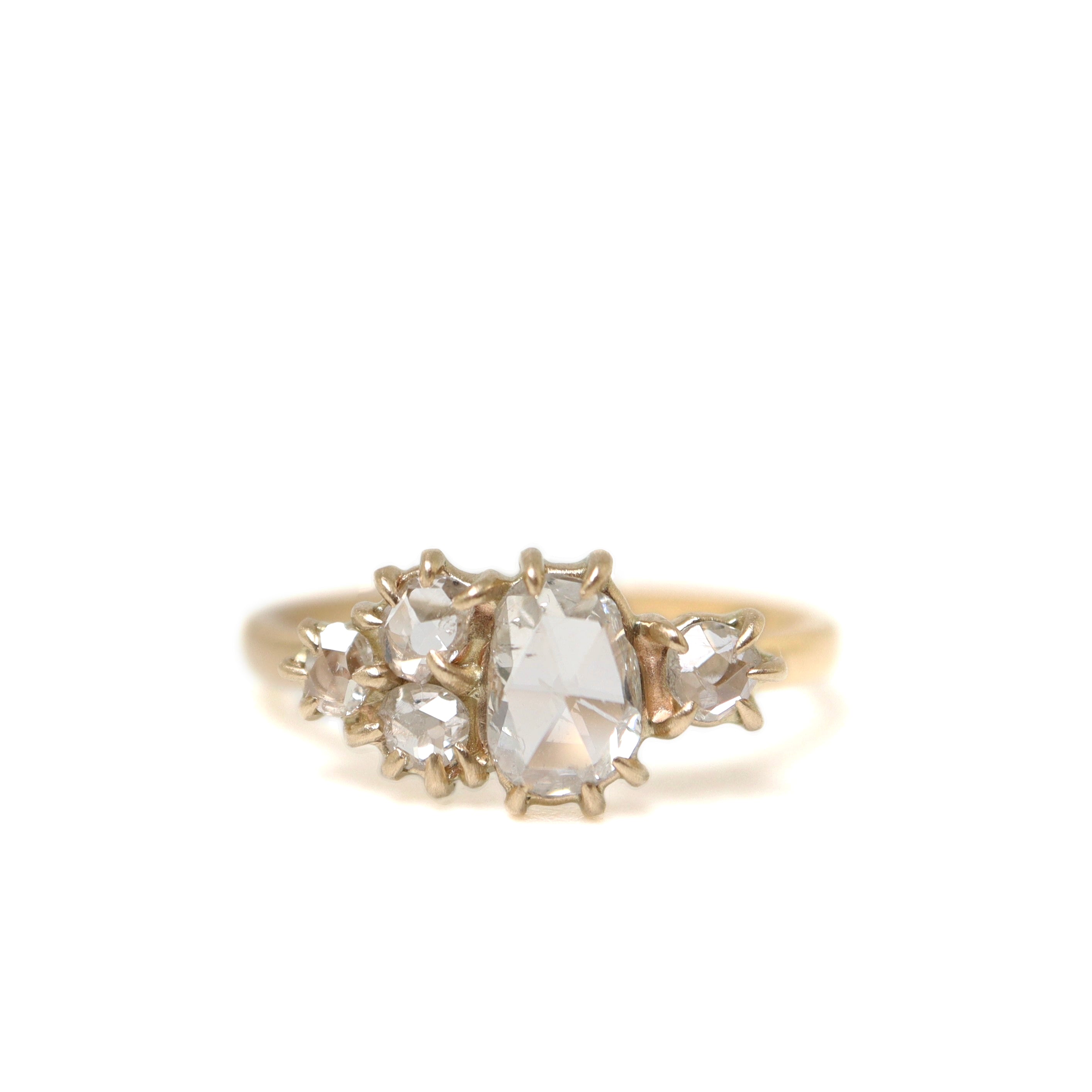 Ever After rose cut diamonds vanity ring by Hannah Blount