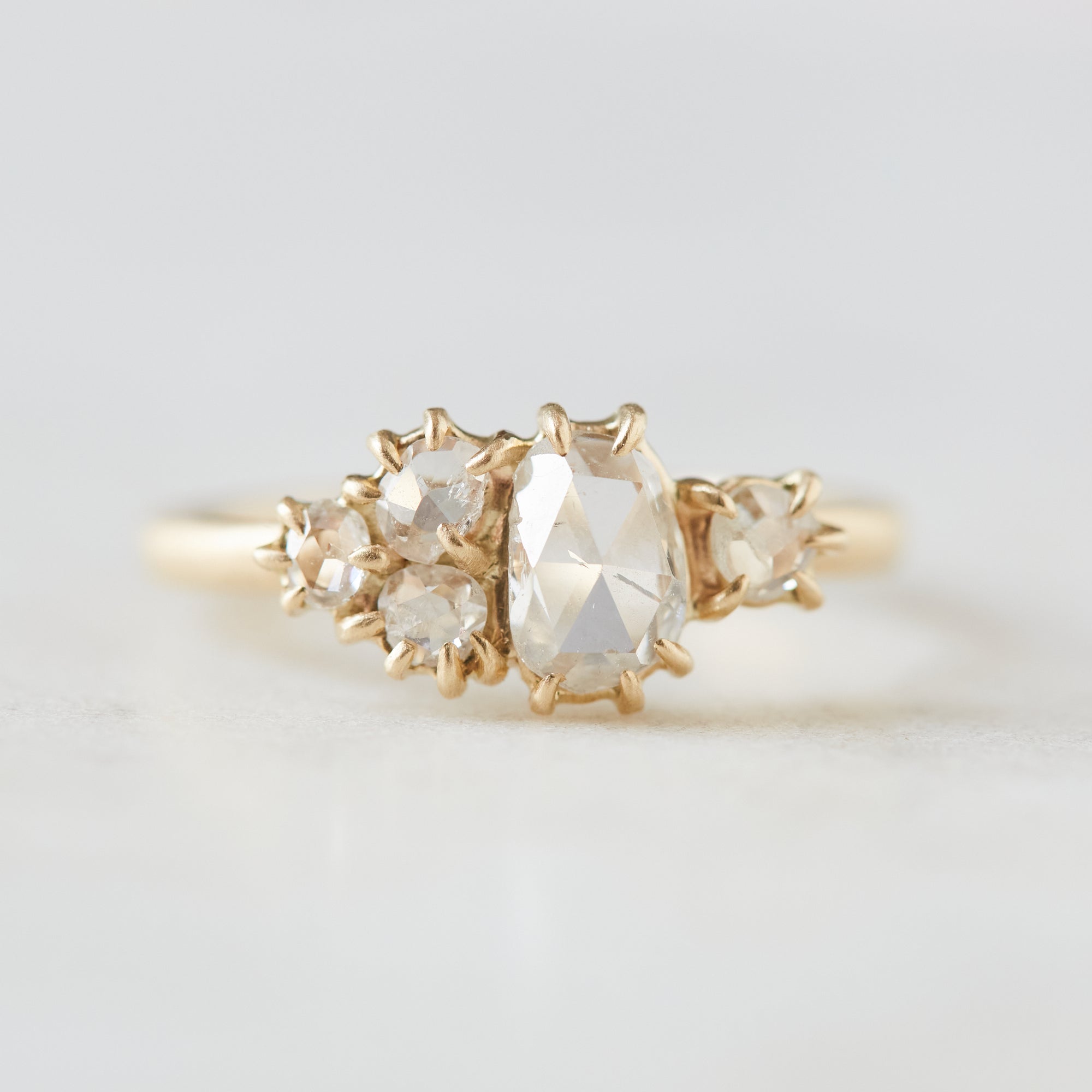 Ever After rose cut diamond mosaic vanity ring by Hannah Blount