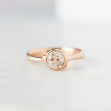Silk Rose Diamond Ruthie B. Ring with Barnacles