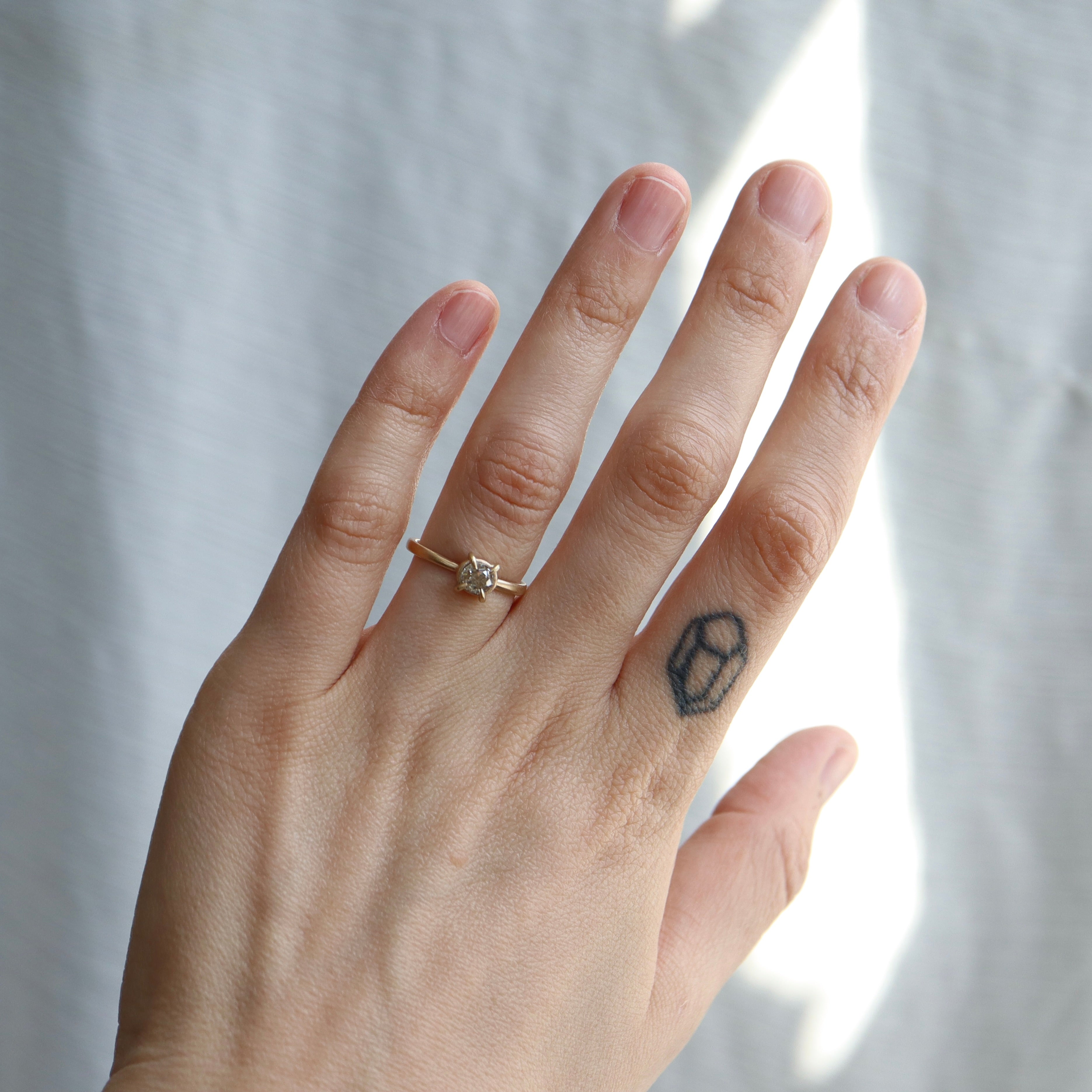 Memory Diamond Vanity Ring