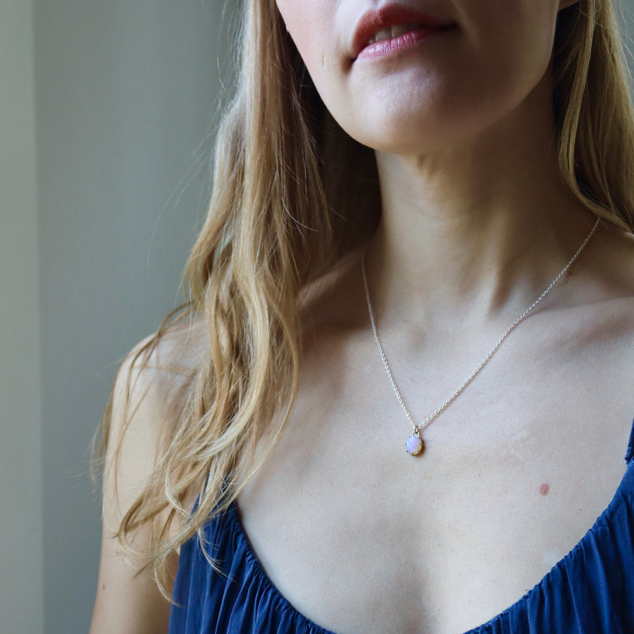 Opal vanity necklace by Hannah Blount