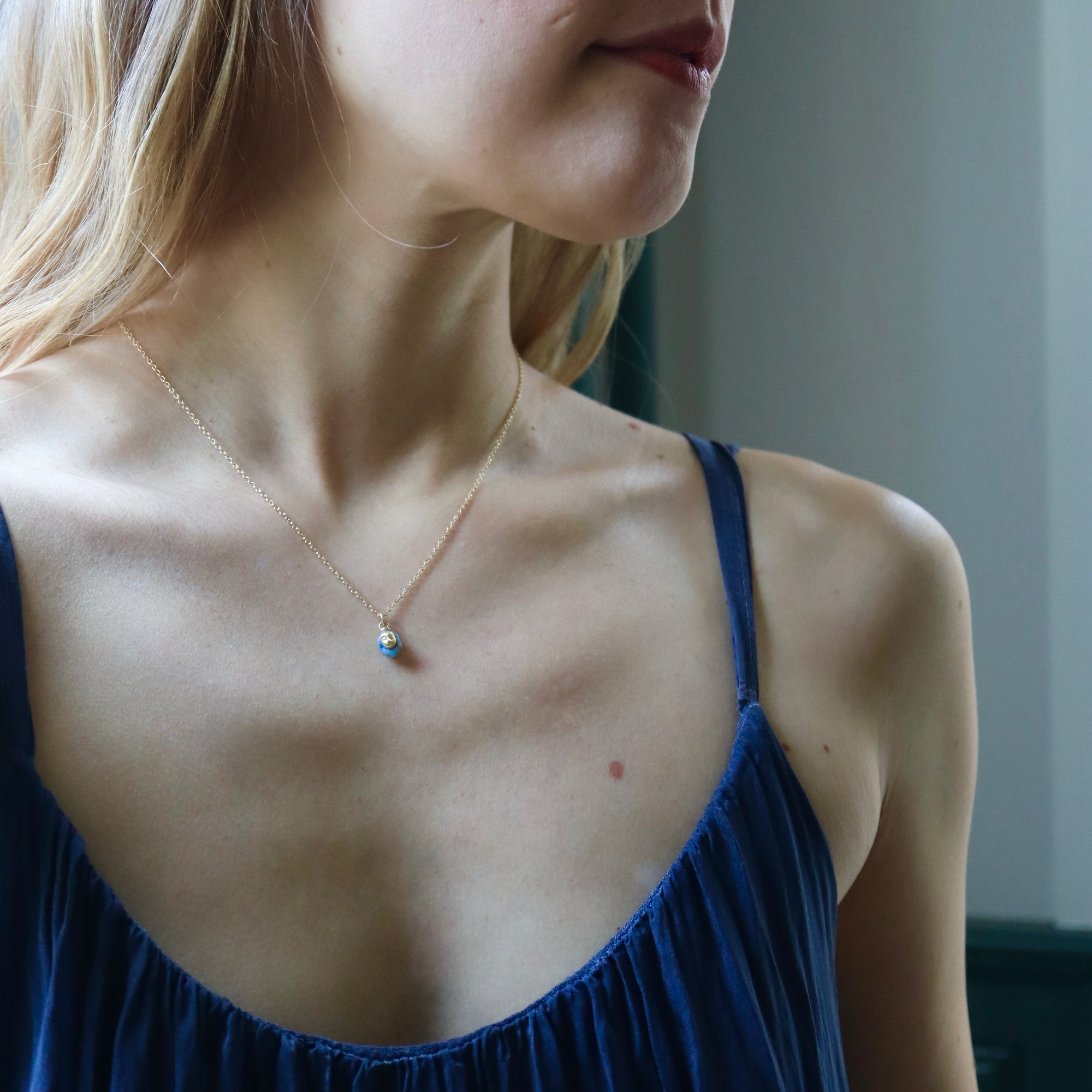 Raw opal cameo necklace by hannah blount