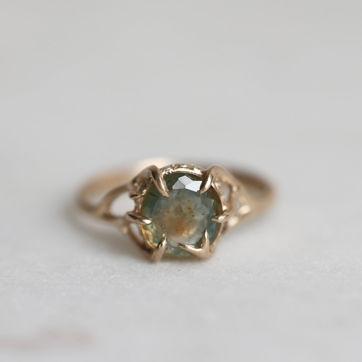 Solaris Montana Sapphire Branch Waiting Ring with Diamonds – Hannah ...