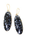 19.5ct petrified palm wood Vanity earrings by Hannah Blount