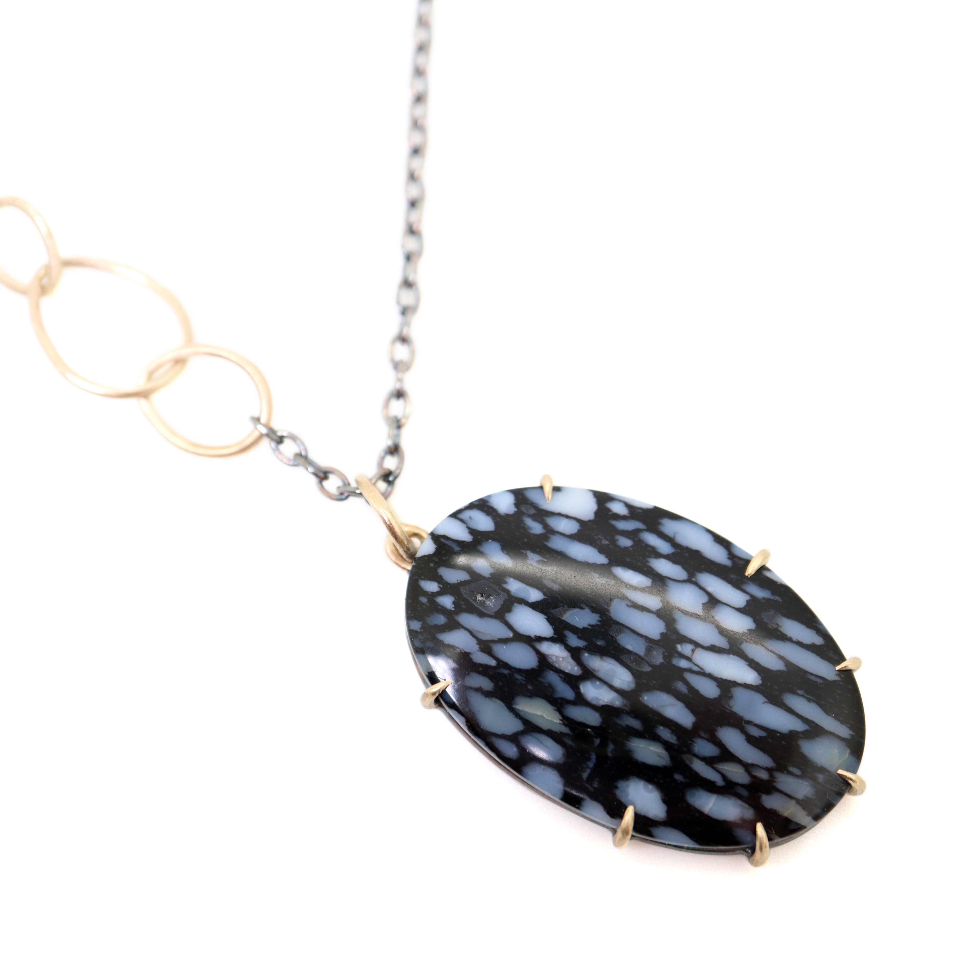 22.95ct petrified palm wood Vanity necklace by Hannah Blount