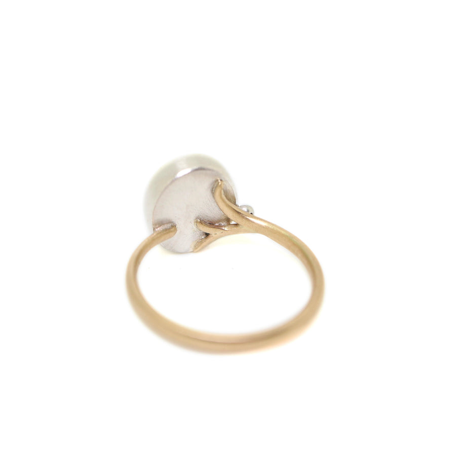 Opal branch waiting ring with diamond by Hannah Blount