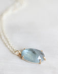 Noon Sky Aquamarine Vanity Necklace