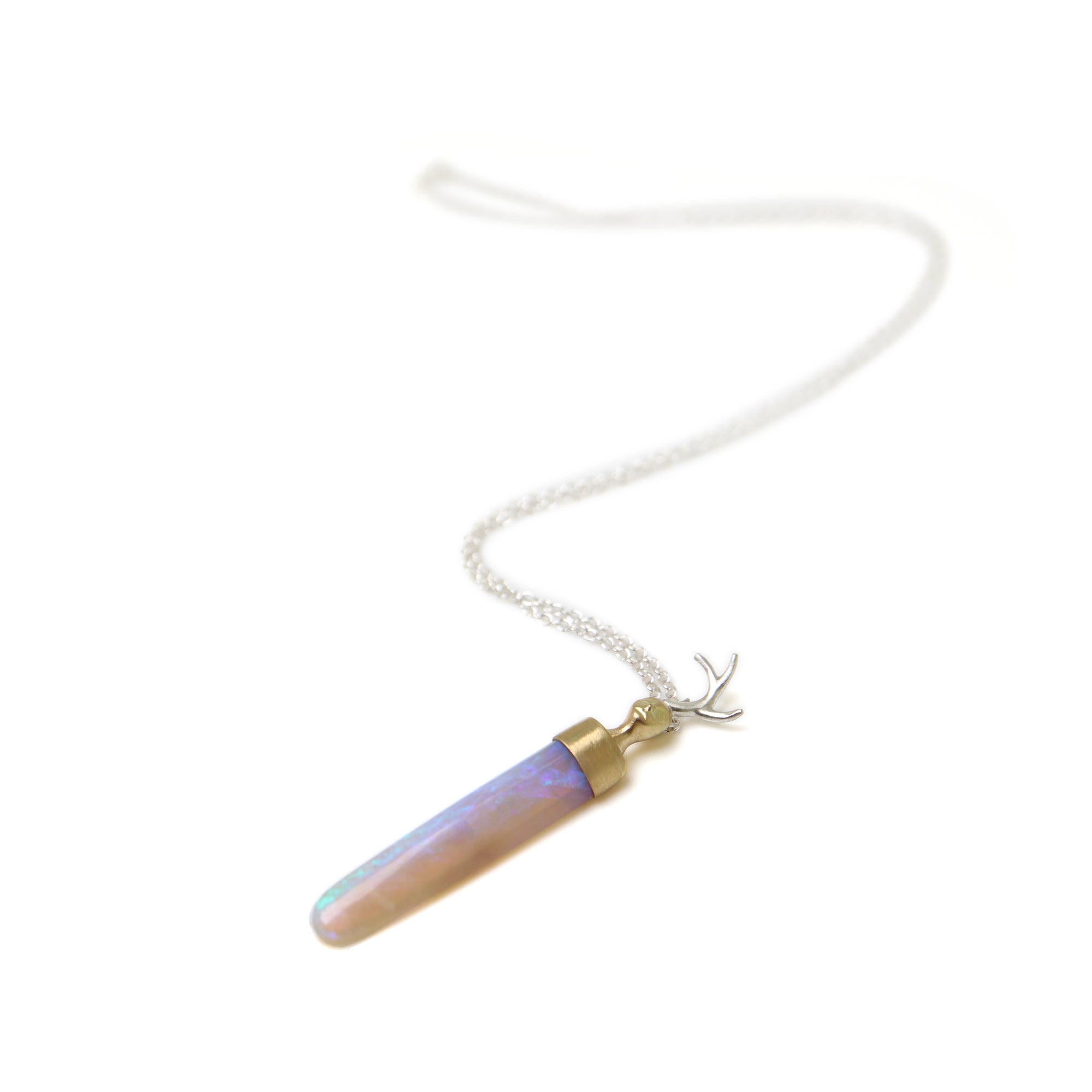 Opal Artemi cameo necklace by Hannah Blount
