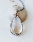 Crystalline Aura Enhydro Quartz Vanity Necklace-Hannah Blount Jewelry