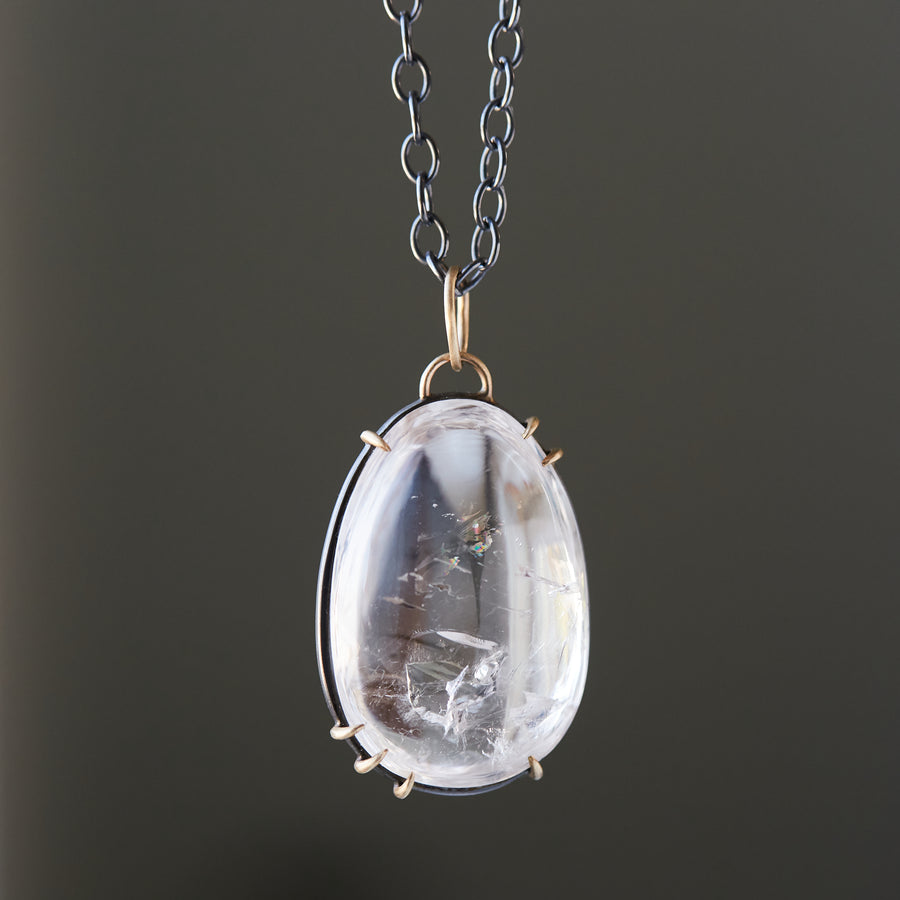 Elemental Alchemy Enhydro Quartz Vanity Necklace-Hannah Blount Jewelry
