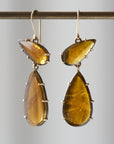 Brown tourmaline earrings by Hannah Blount