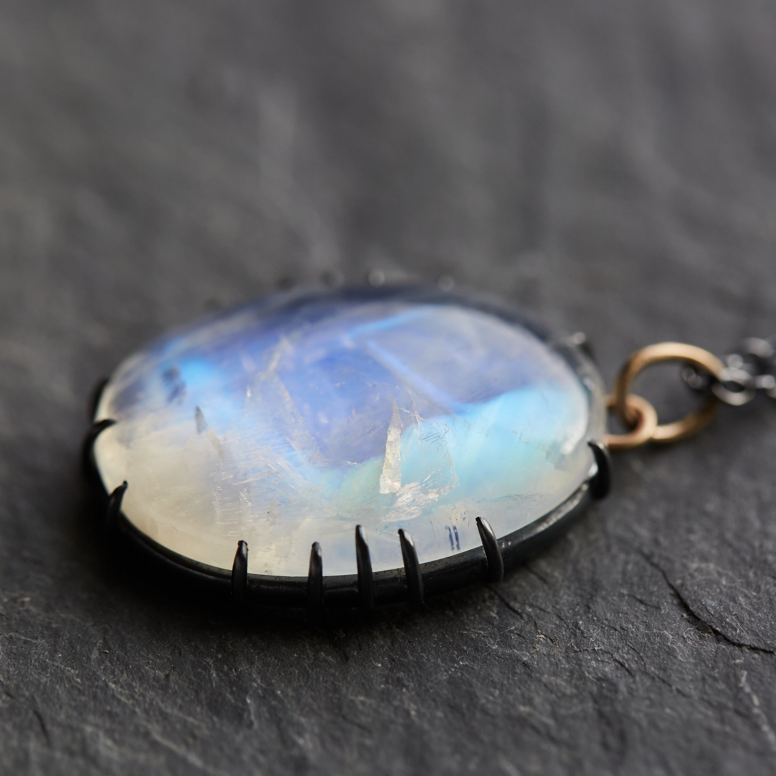 Moonstone vanity necklace by Hannah Blount