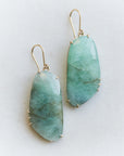 Emerald vanity earrings by Hannah Blount