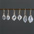 Herkimer drop earrings in 14k gold by Hannah Blount