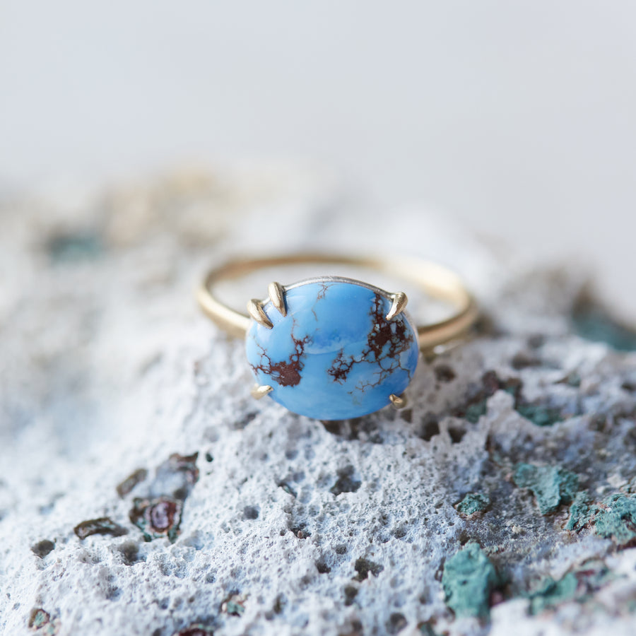 Turquoise vanity ring by Hannah Blount