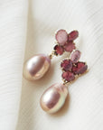 Pearl + Tourmaline Mosaic Vanity Earrings