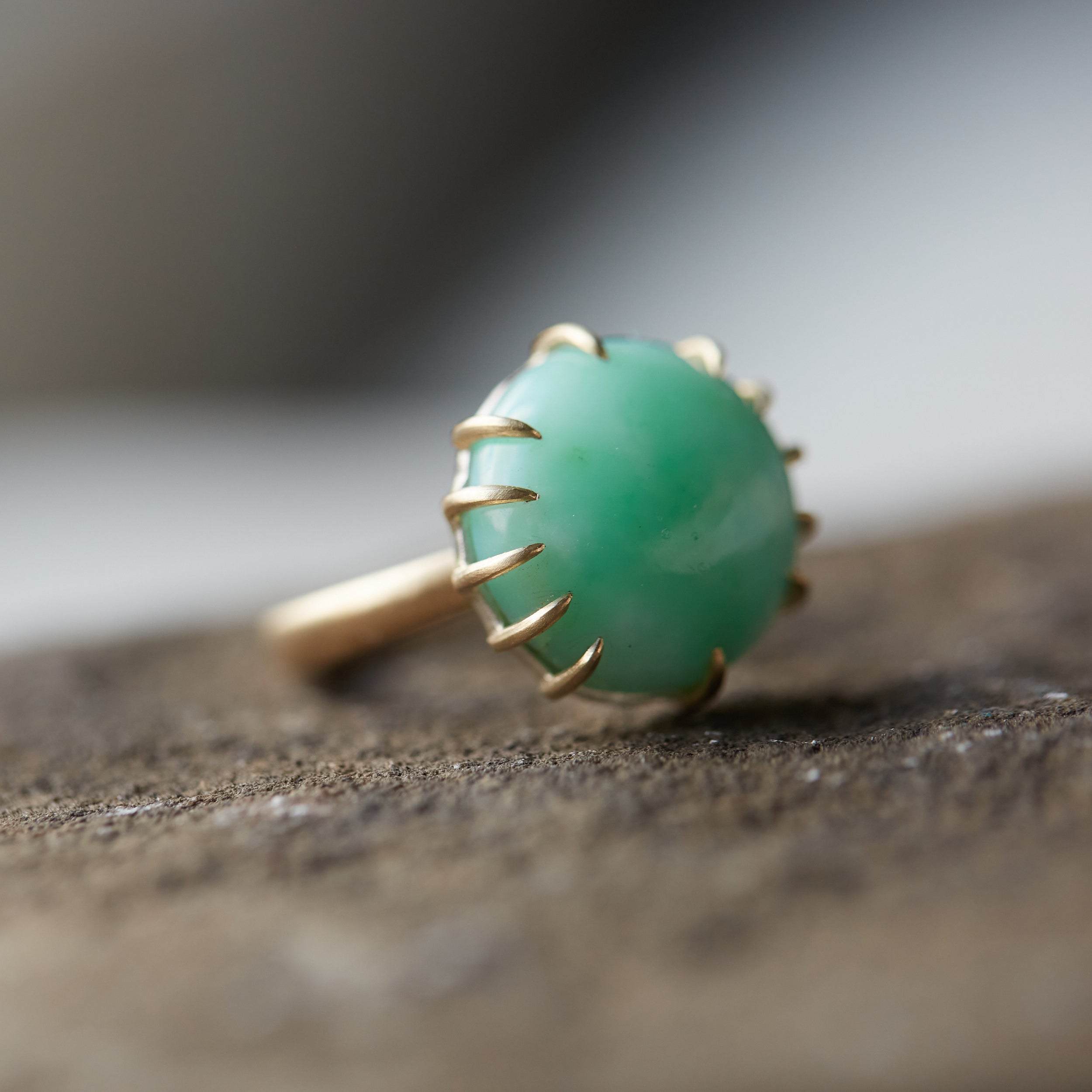 Chrysoprase Vanity Ring by Hannah Blount