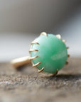 Chrysoprase Vanity Ring by Hannah Blount
